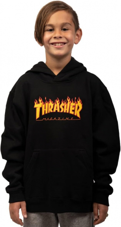 Trasher Flame Kids black S oder M